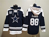 Cowboys 88 Ceedee Lamb Navy Blue All Stitched Sweatshirt Hoodie,baseball caps,new era cap wholesale,wholesale hats